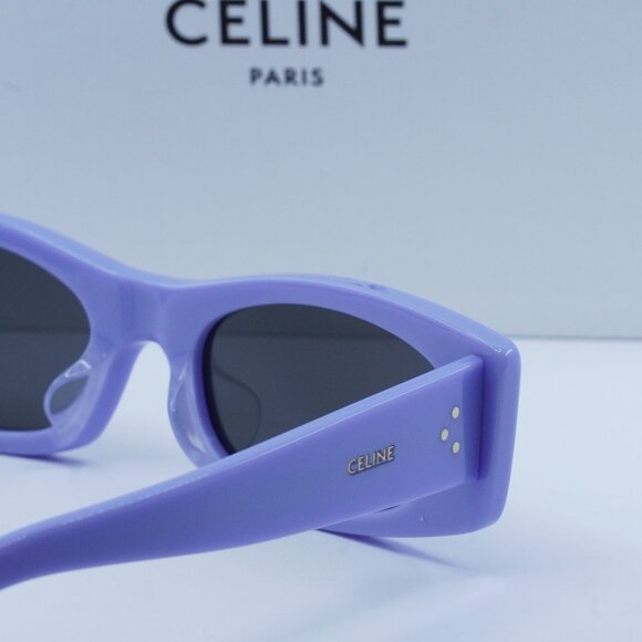 FINAL PRICE NEW CELINE CL40245U 78A SHINY LILAC / GREY SUNGLASSES - Picture 5 of 11